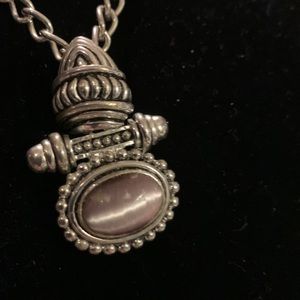 Purple/grey Cats eye necklace
